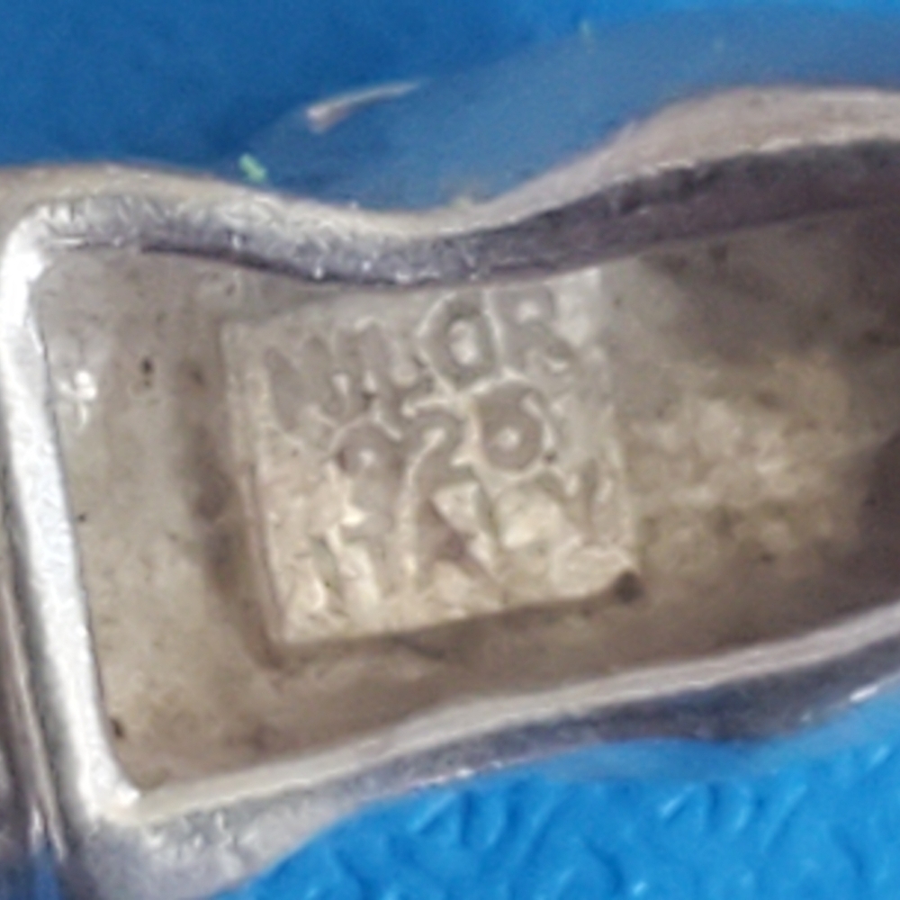 Milor 925 Sterling Silver Jaguar or Panther clasp bracelet. 16.4 grms. - Picture 8 of 14